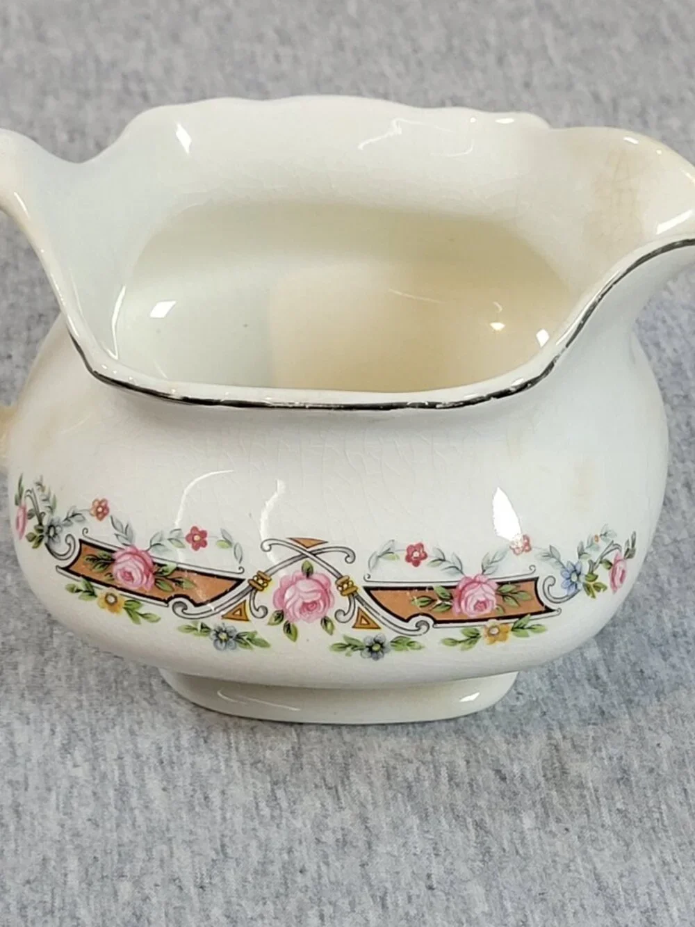Vintage 1930's Lido W.S. George Pottery Co. Creamer Made in USA